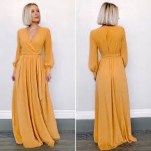 Baltic Born Lydia Maxi Dress in Mustard